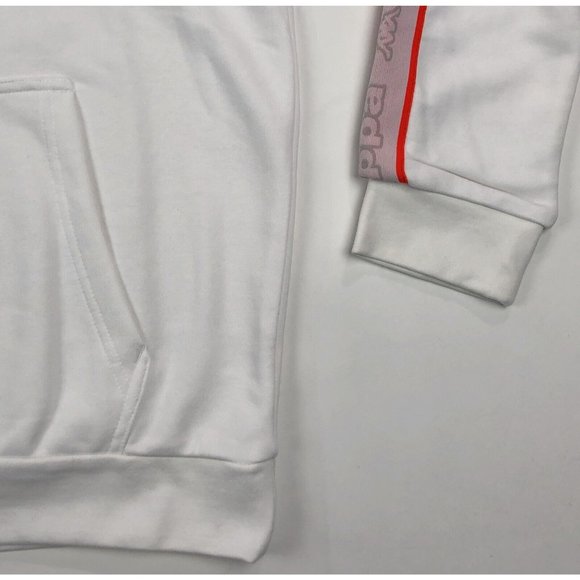 Kappa Logo Tape Apet 2 Mens XL White Regular Fit Pullover Hoodie Sweatshirt - Picture 5 of 12